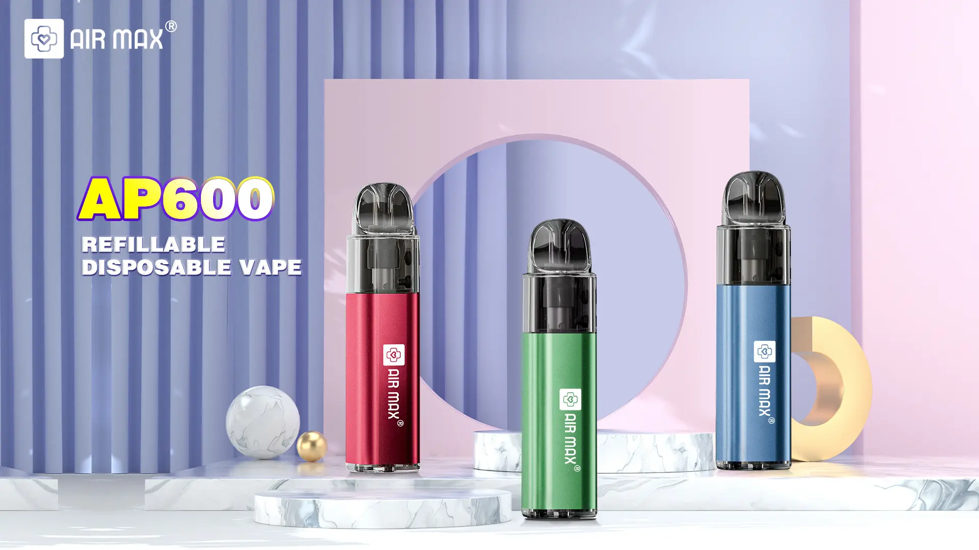 Air Max Refillable Disposable 600 Puffs Disposable Vape (3)8sq