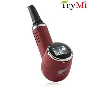 TryMi Wood Pipevape Wood Color Pipe Shape Dry Herb Vaporizer For Flowers