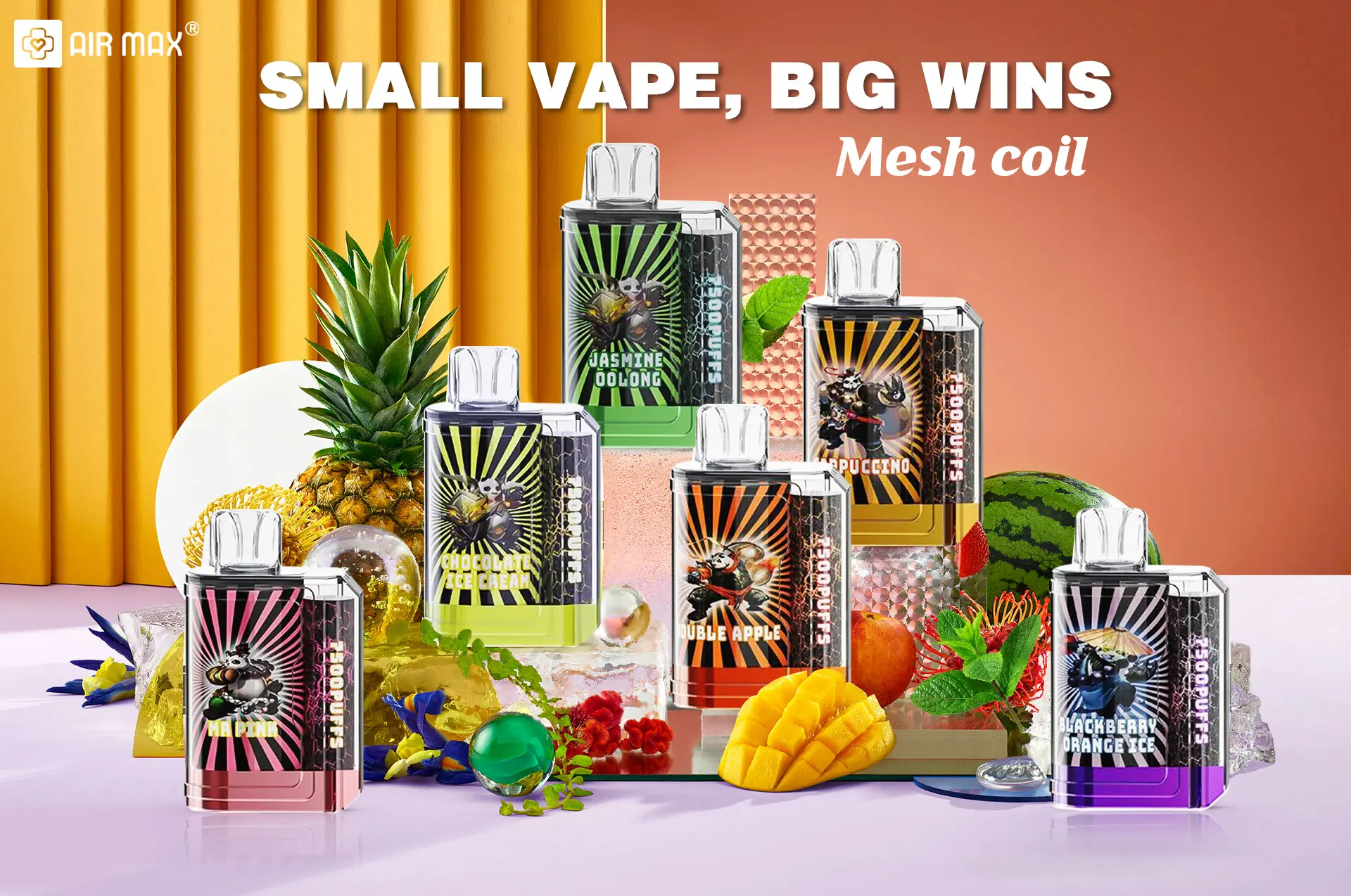 Air Max Panda Box 7500 Puffs Disposable Vape (4)1nz