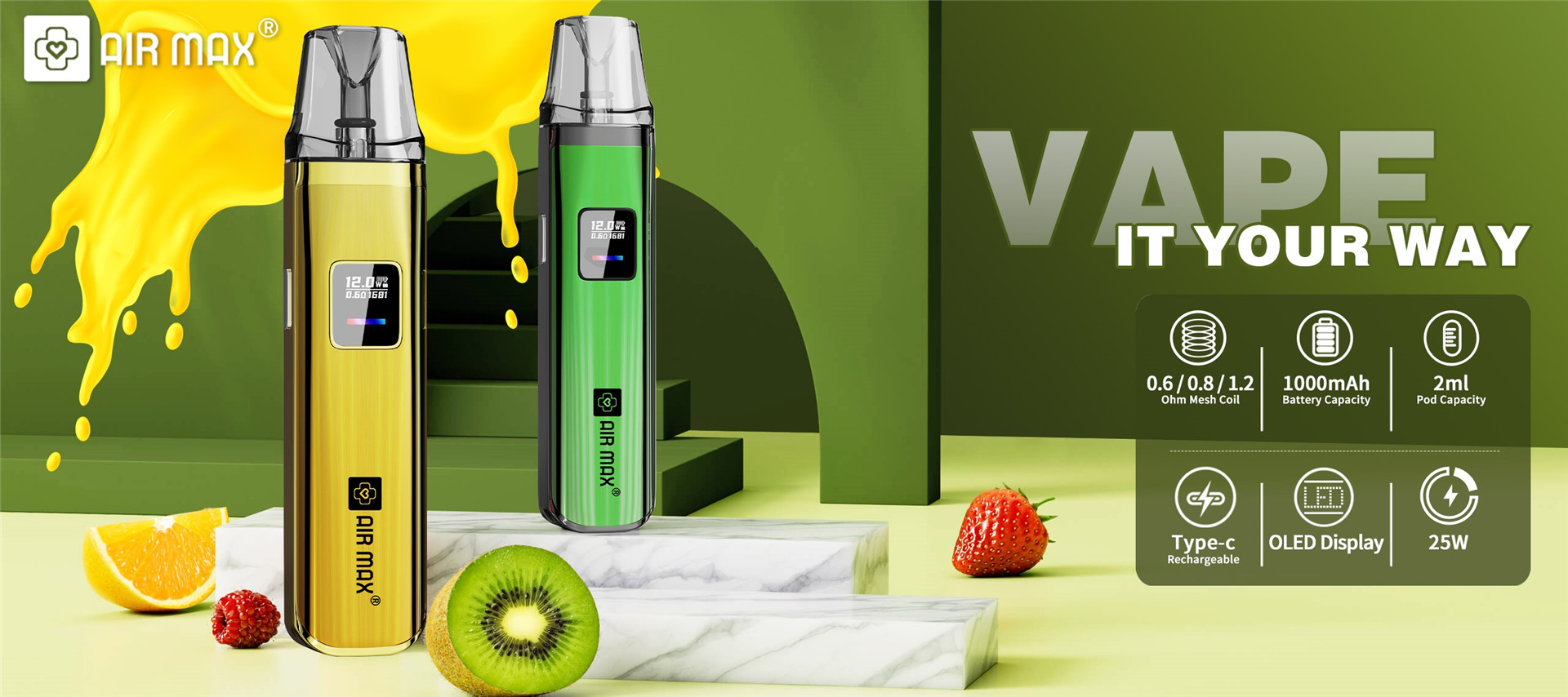 Air Max Pod Kit With OLED Display (4)uhj