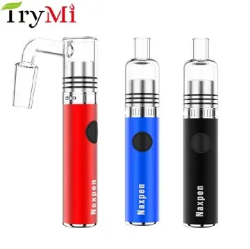 TryMi Original Big Size Wax Vaporizer Pen Cencentrate Dabbing Kit With Glass Bubbler