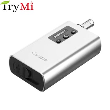 TryMi Gvape Aluminum Metal Bottom Heating Box Dry Herb Vaporizer Match Glass Bubble