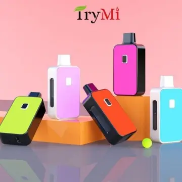 TryMi T5-5ml CBD Vaporizer Pen, Green light 2.5V/ Blue Light 3.0V/Red Light 3.5V Adjustable Voltage