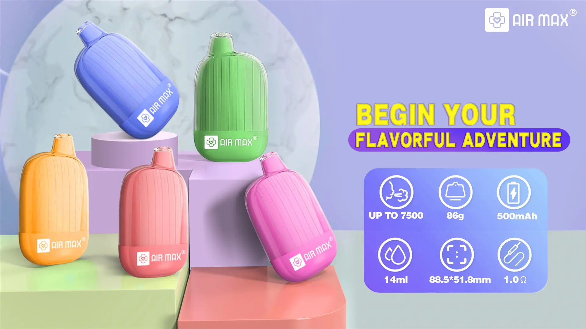 Air Max Fortunebar 7500 Puffs Disposable Vape (5)99w